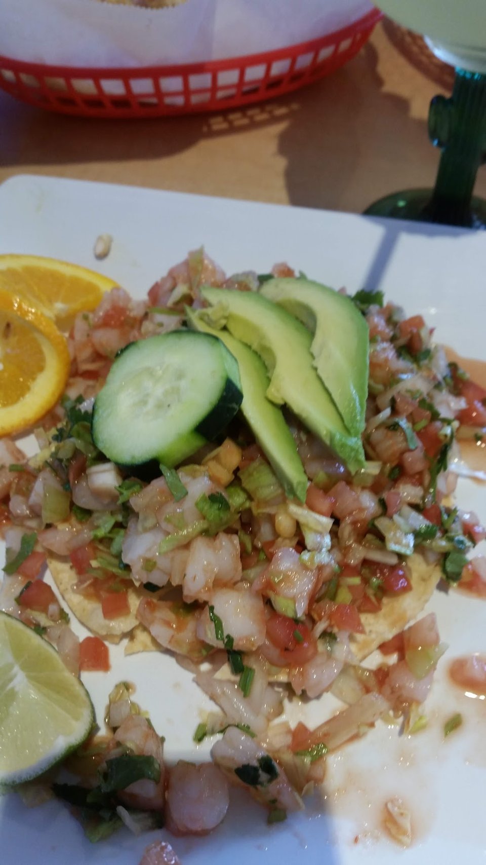 Fish Tostada Tostada de Ceviche
